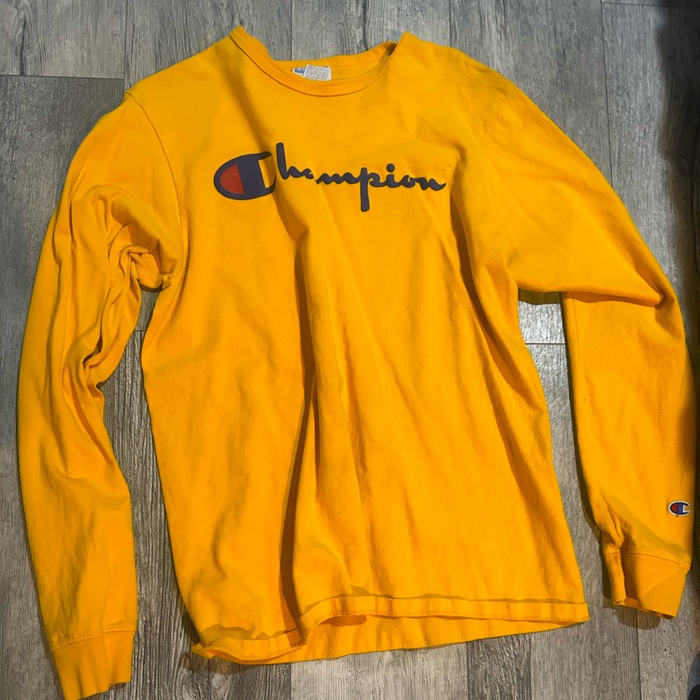 Men’s orange champion long sleeve